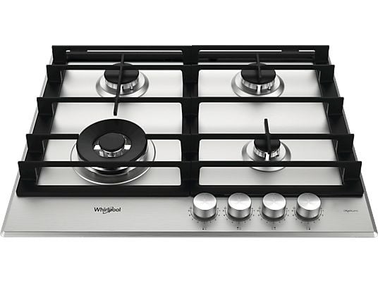 Whirlpool GMWL 628/IXL EE inox, beépíthető, gáz, főzőzóna: 3 +1 wok égőfej, beépíthető méret: 56cm, főzőlap