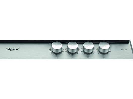 Whirlpool GMWL 628/IXL EE inox, beépíthető, gáz, főzőzóna: 3 +1 wok égőfej, beépíthető méret: 56cm, főzőlap
