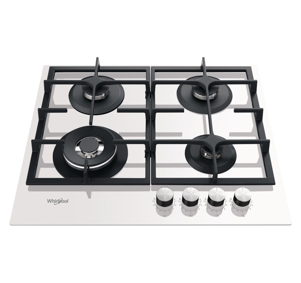 Whirlpool GOFL 629/WH fehér, beépíthető, gáz, főzőzóna: 4 +1 wok égőfej, beépíthető méret: 56cm, főzőlap
