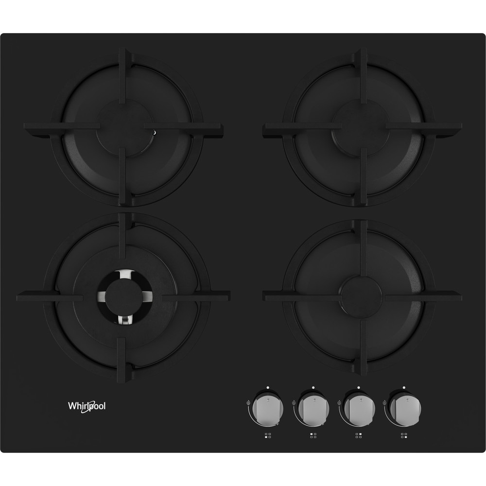 Whirlpool GOR 625/NB1 fekete, beépíthető, gáz, főzőzóna: 4, beépíthető méret: 56cm, főzőlap
