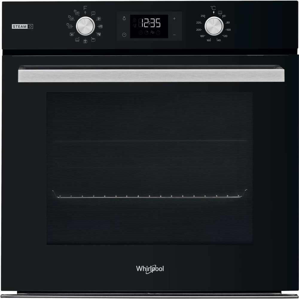 Whirlpool OAS KC8V1SW BLG fekete, beépíthető, sütőtér: 71L, grill, légkeverés, katalitikus, sütő