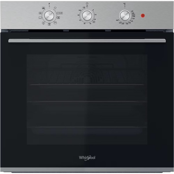 Whirlpool OMK38HU0X inox-fekete, beépíthető, sütőtér: 71 liter, grill, légkeverés sütő