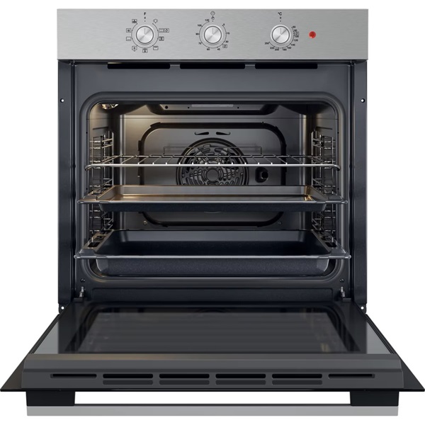 Whirlpool OMK38HU0X inox-fekete, beépíthető, sütőtér: 71 liter, grill, légkeverés sütő