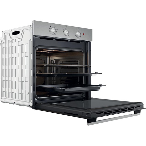 Whirlpool OMK38HU0X inox-fekete, beépíthető, sütőtér: 71 liter, grill, légkeverés sütő