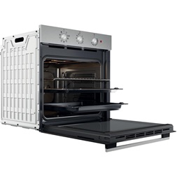 Whirlpool OMK38HU0X inox-fekete, beépíthető, sütőtér: 71 liter, grill, légkeverés sütő