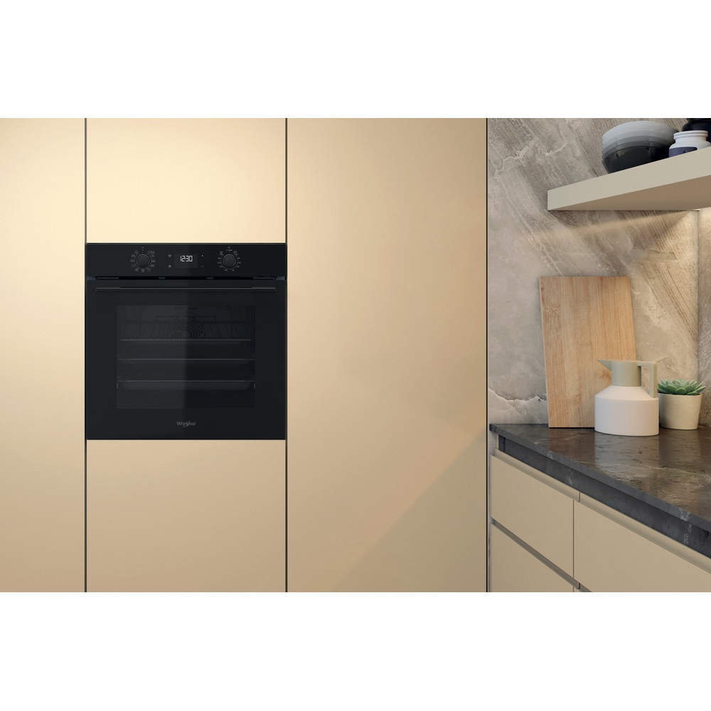 Whirlpool OMK58HU1B fekete, beépíthető, sütőtér: 71L, hidrolitikus, sütő