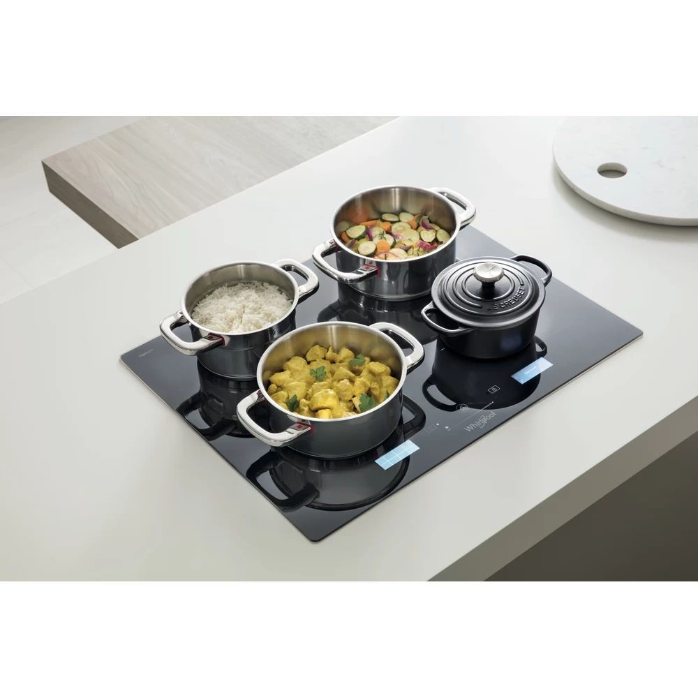 Whirlpool SMP 658C/BT/IXL fekete, beépíthető, indukciós, főzőzóna: 8, beépíthető méret: 56cm, főzőlap