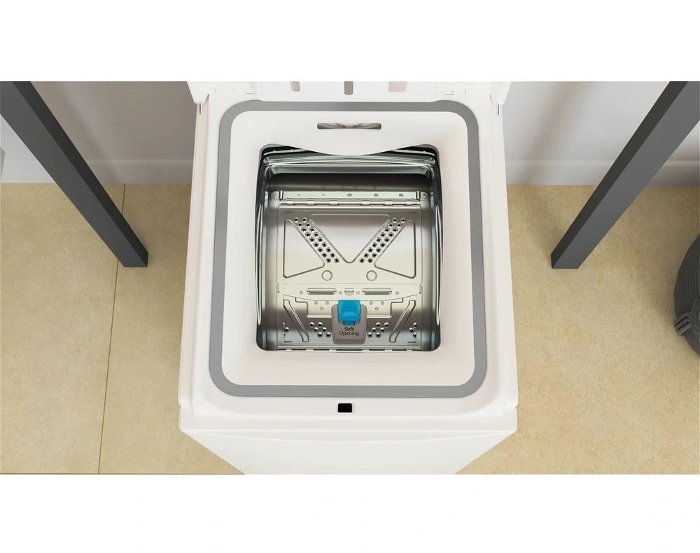 Whirlpool TDLR 7220SS EU/N fehér, felültöltős, max.1200ford., 7 kg, mosógép (Újszerű)