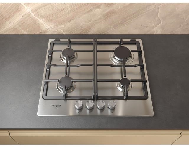 Whirlpool TKRL 660 IX inox, beépíthető, gáz, főzőzóna: 5, beépíthető méret: 56cm, főzőlap