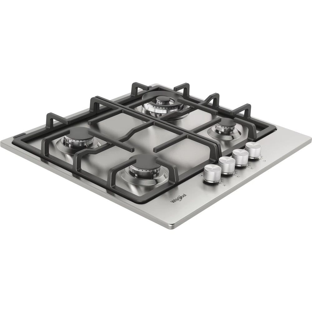 Whirlpool TKRL 661 IX EU inox, beépíthető, gáz, főzőzóna: 3 +1 wok égőfej, beépíthető méret: 56cm, főzőlap
