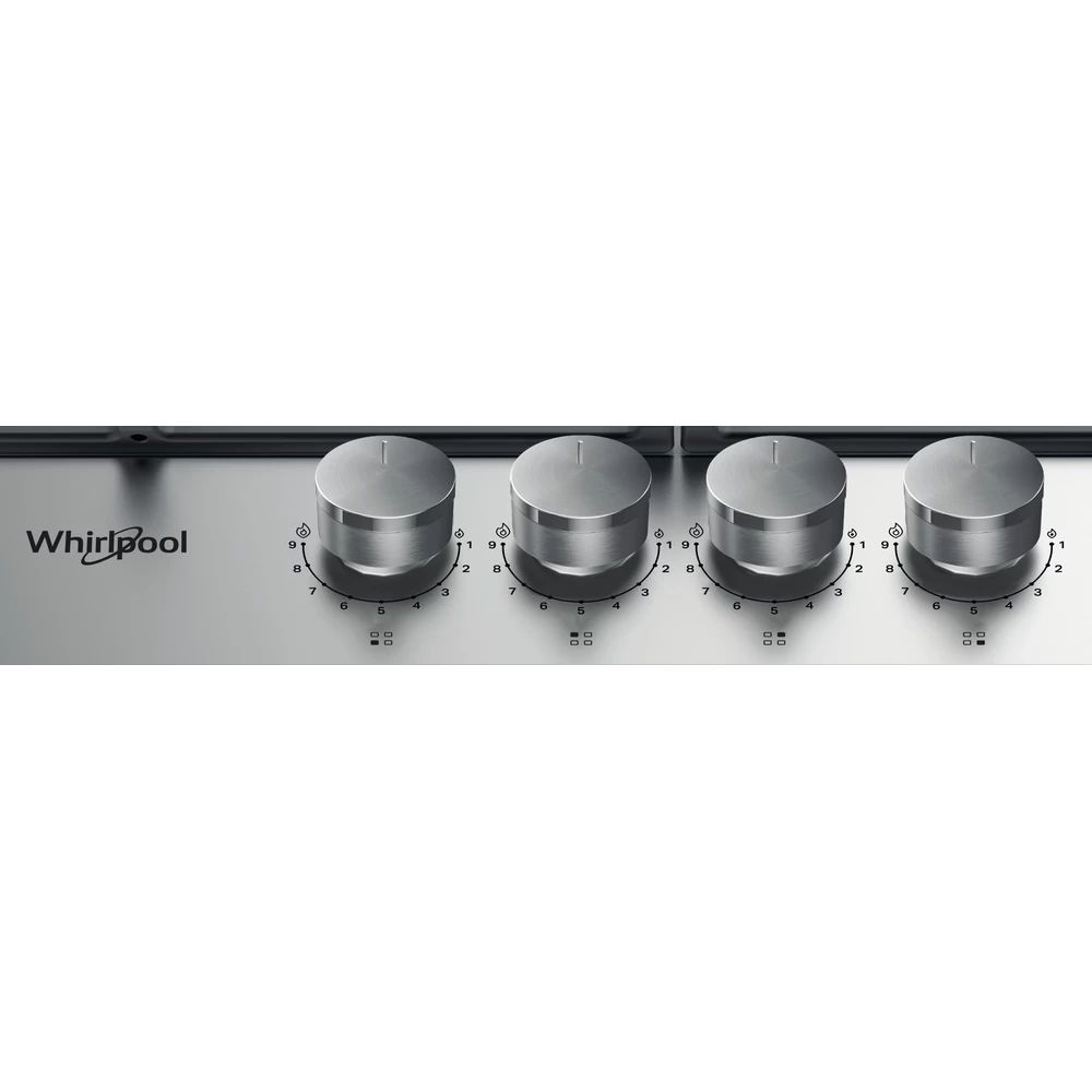 Whirlpool TKRL 661 IX EU inox, beépíthető, gáz, főzőzóna: 3 +1 wok égőfej, beépíthető méret: 56cm, főzőlap