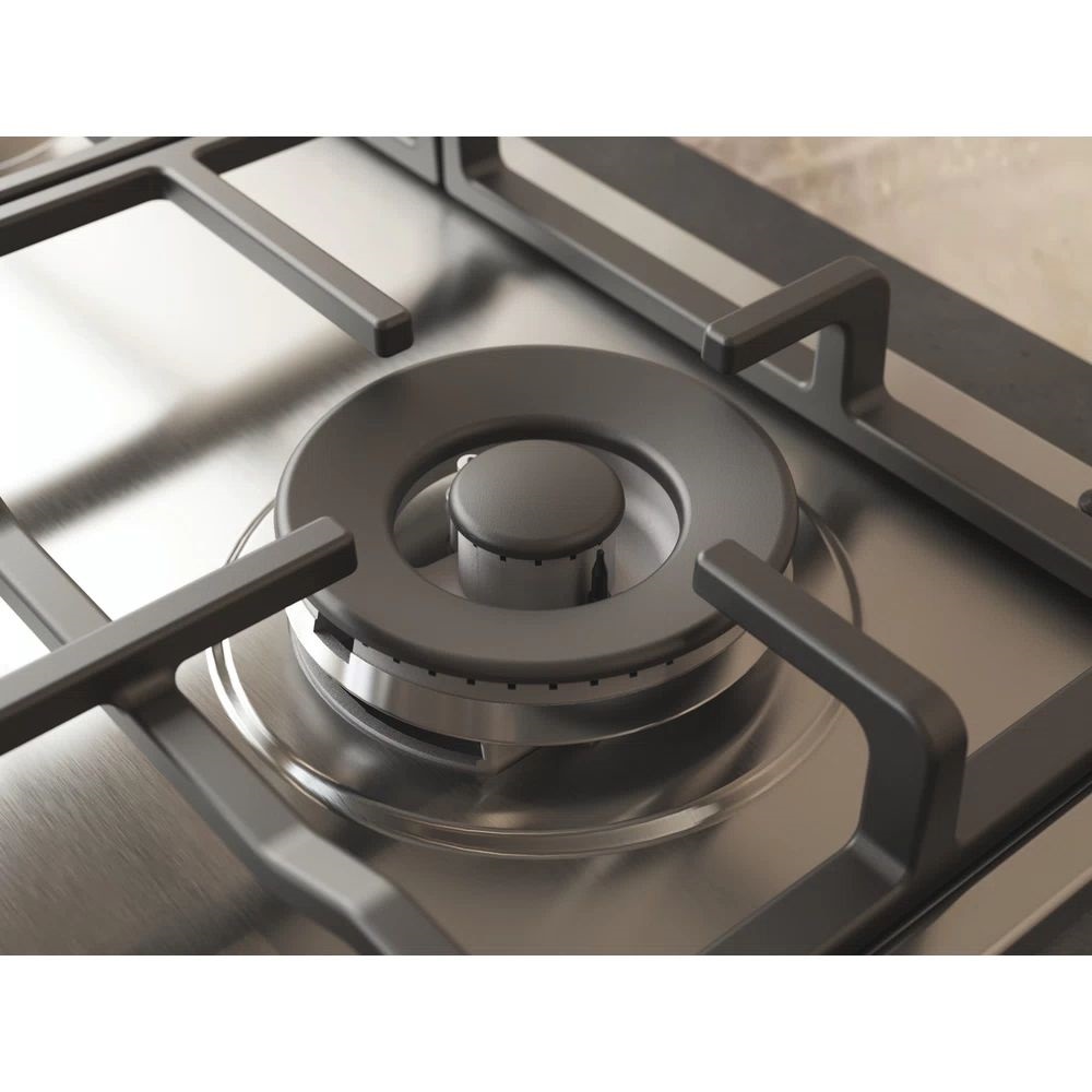 Whirlpool TKRL 661 IX EU inox, beépíthető, gáz, főzőzóna: 3 +1 wok égőfej, beépíthető méret: 56cm, főzőlap