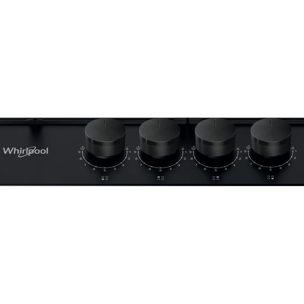 Whirlpool TKRL 661 NB fekete, beépíthető, gáz, főzőzóna: 3 +1 wok égőfej, beépíthető méret: 56cm, főzőlap