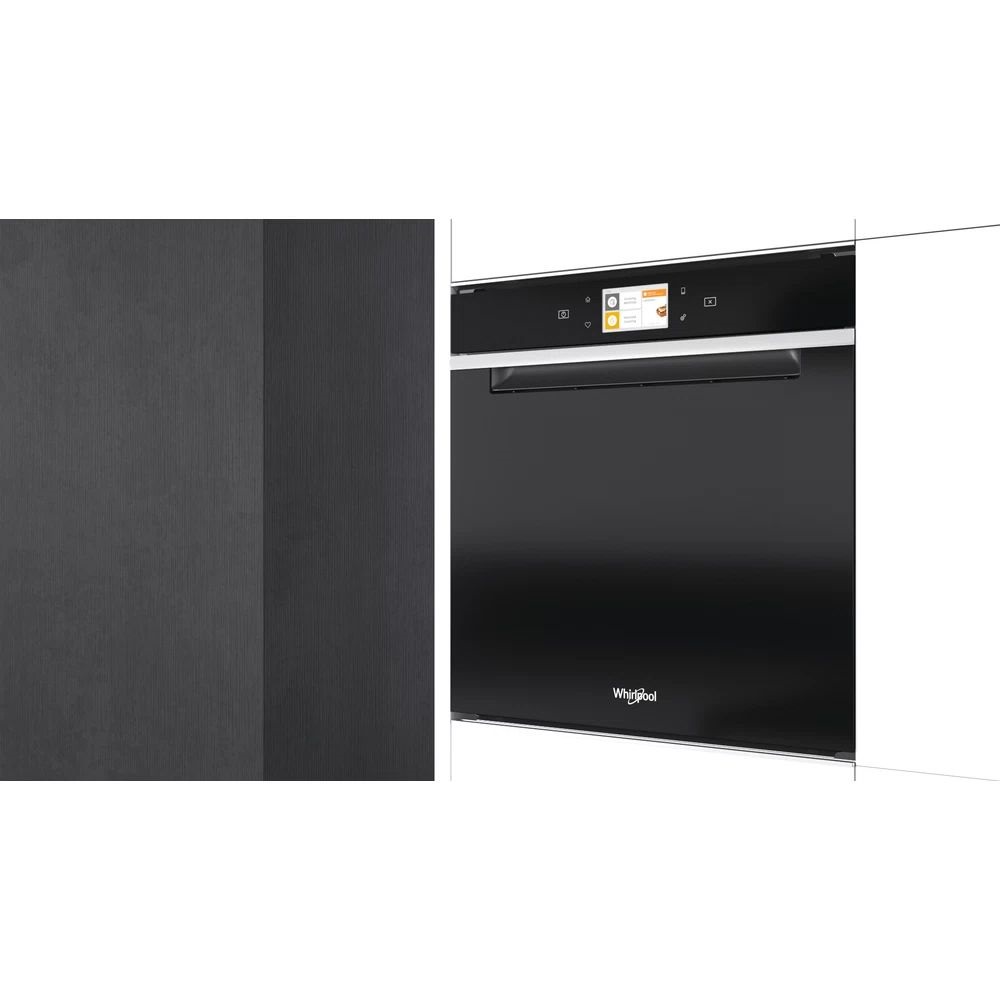 Whirlpool W11I OP1 4S2 H fekete, beépíthető, sütőtér: 73L, grill, hidrolitikus, sütő