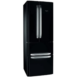 Whirlpool W4D7 BC21 fekete, alulfagyasztós, Side-by-Side, Hűtő:302L, Fagyasztó:150L, No frost hűtőszekrény (Újszerű)