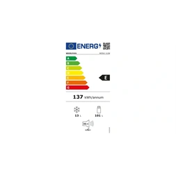Whirlpool W55V1 112W fehér, egyajtós, Hűtő:101L, Fagyasztó:13L, hűtőszekrény