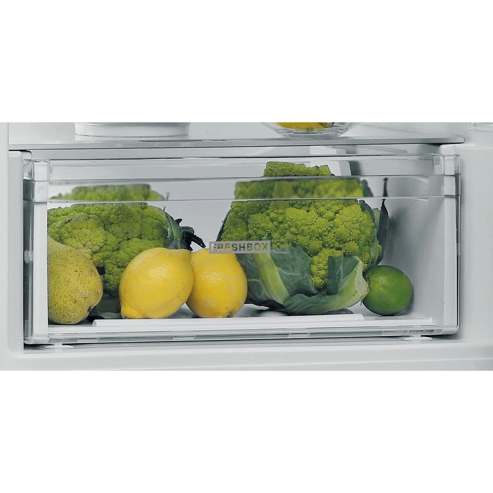 Whirlpool W5 821EOX 2 inox, alulfagyasztós, Hűtő:228L, Fagyasztó:111L, Stop frost hűtőszekrény
