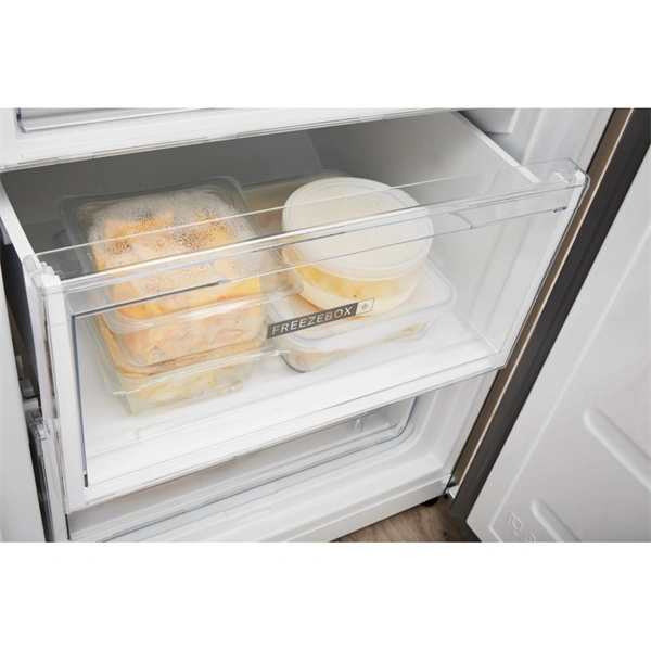 Whirlpool W5 821EOX 2 inox, alulfagyasztós, Hűtő:228L, Fagyasztó:111L, Stop frost hűtőszekrény