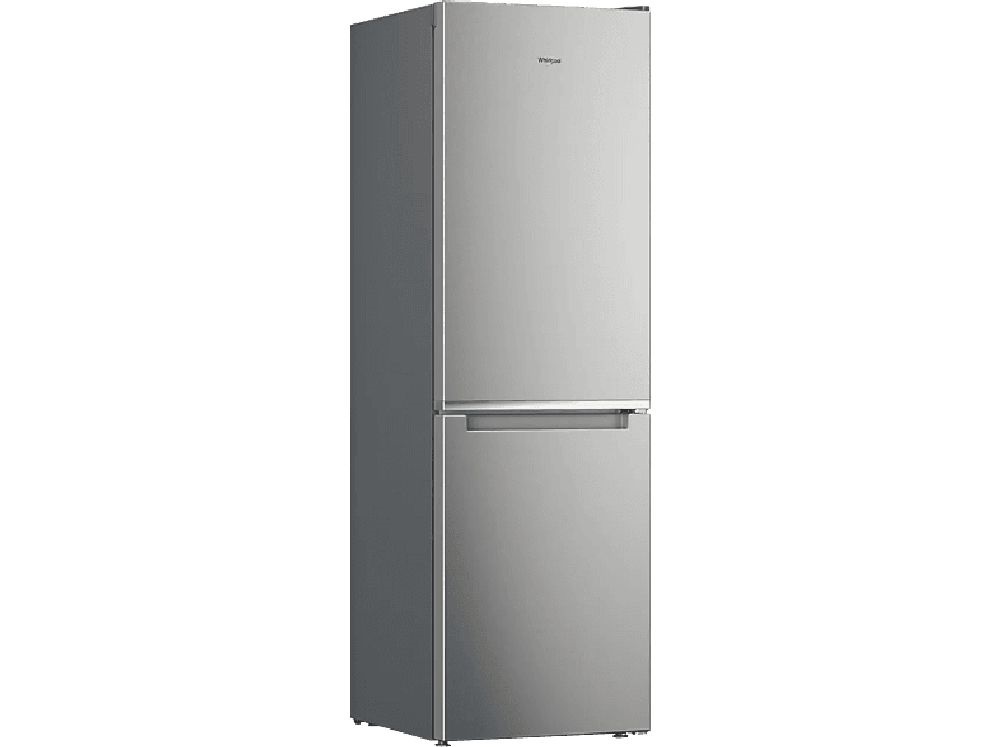 Whirlpool W7X 82I OX inox, alulfagyasztós, Hűtő:231L, Fagyasztó:104L, No frost hűtőszekrény