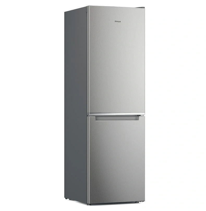 Whirlpool W7X 82I OX inox, alulfagyasztós, Hűtő:231L, Fagyasztó:104L, No frost hűtőszekrény (Használt - A)