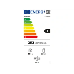 Whirlpool W7X 82I OX inox, alulfagyasztós, Hűtő:231L, Fagyasztó:104L, No frost hűtőszekrény (Használt - A)