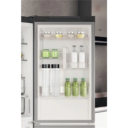 Whirlpool W7X 82I OX inox, alulfagyasztós, Hűtő:231L, Fagyasztó:104L, No frost hűtőszekrény (Használt - A)