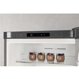 Whirlpool W7X 82I OX inox, alulfagyasztós, Hűtő:231L, Fagyasztó:104L, No frost hűtőszekrény (Használt - A)