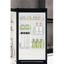 Whirlpool W7X 83T KS fekete, alulfagyasztós, Hűtő:231L, Fagyasztó:104L, No frost hűtőszekrény (Újszerű)