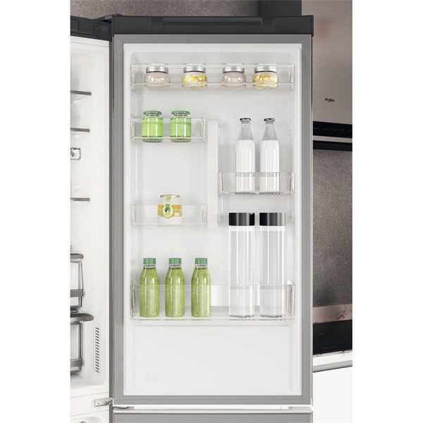 Whirlpool W7X 94A OX inox alulfagyasztós hűtőszekrény (Használt - B)