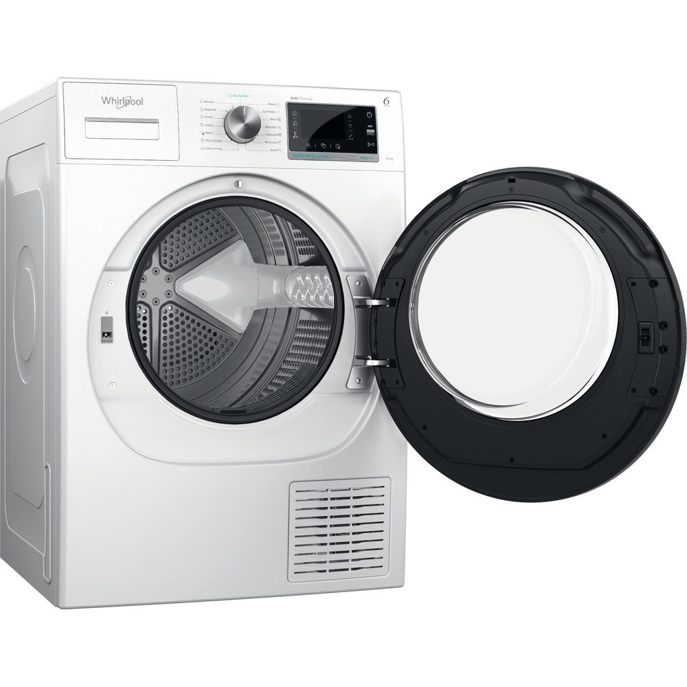 Whirlpool W7 D84WB EE fehér, 8 kg, hőszivattyús, szárítógép