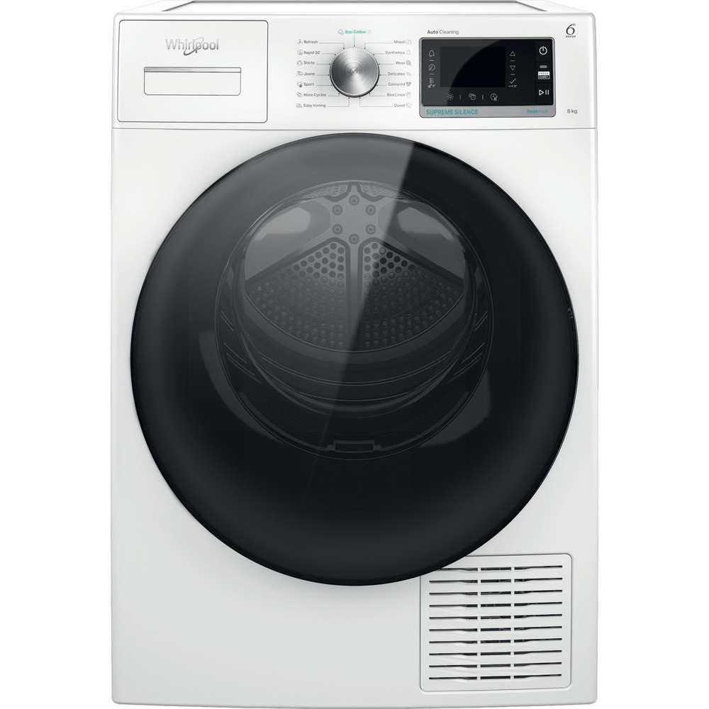 Whirlpool W7 D84WB EE fehér, 8 kg, hőszivattyús, szárítógép