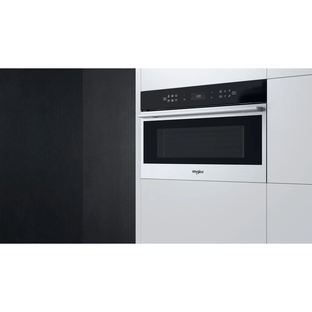 Whirlpool W7 MD440 1000W 31L inox beépíthető mikrohullámú sütő