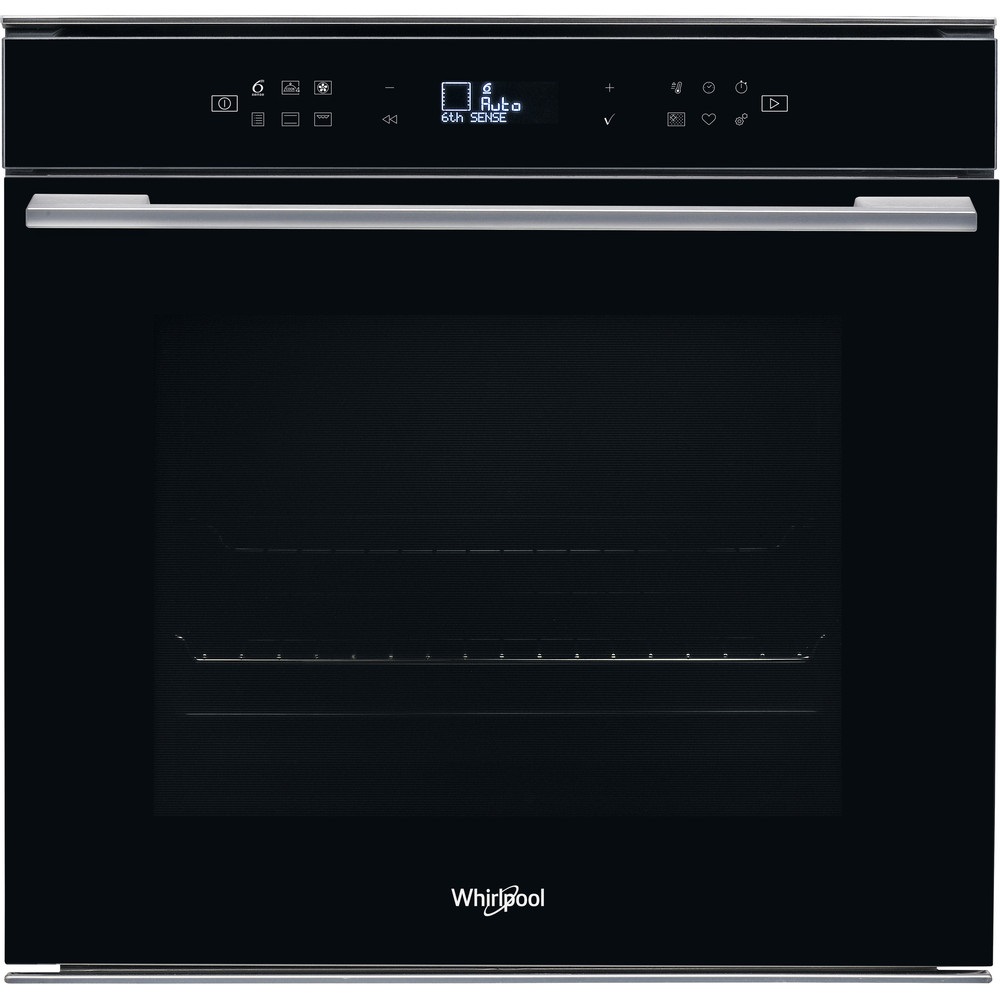 Whirlpool W7 OM4 4S1 P BL fekete, beépíthető, sütőtér: 73L, grill, légkeverés, pirolitikus, sütő