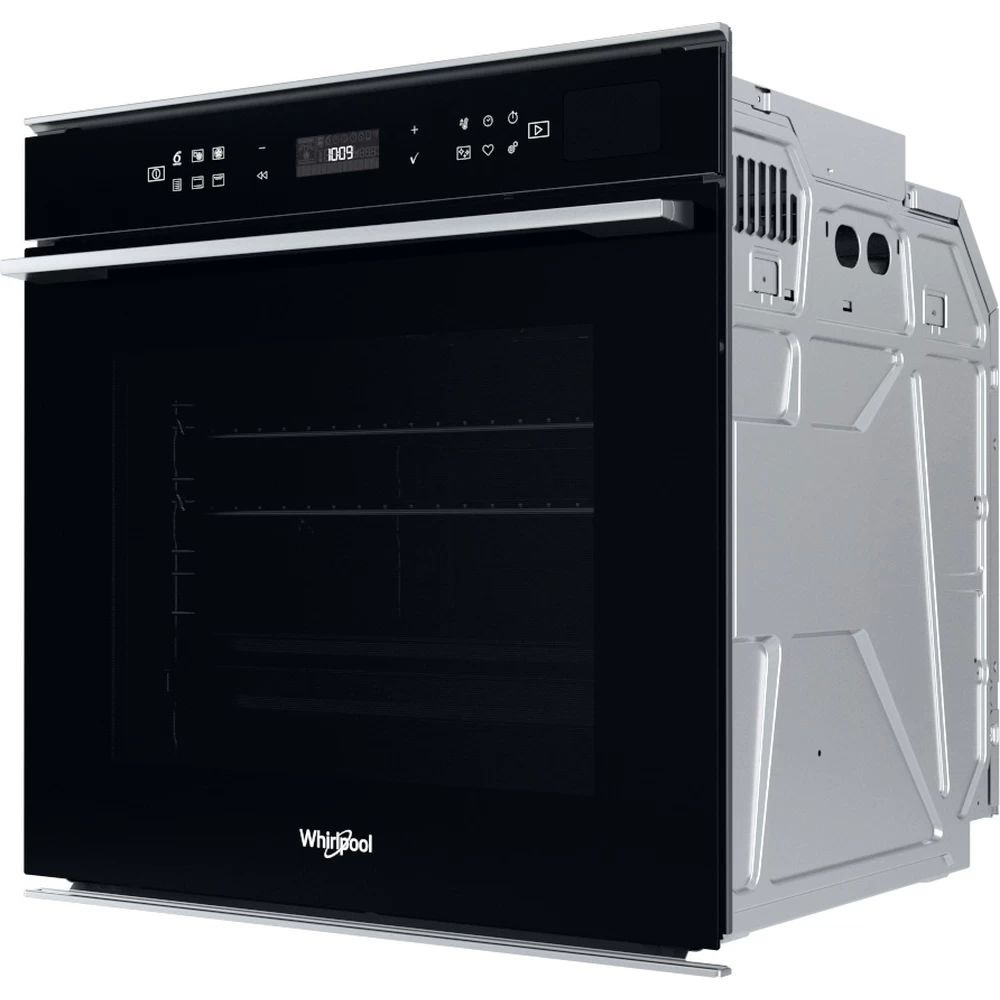Whirlpool W7 OS4 4S1 P BL fekete, beépíthető, sütőtér: 73L, grill, légkeverés, pirolitikus, sütő