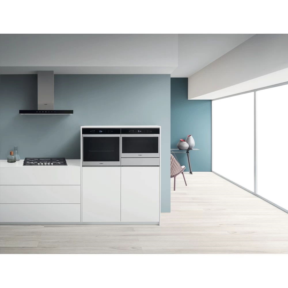 Whirlpool W7 OS4 4S1 P BL fekete, beépíthető, sütőtér: 73L, grill, légkeverés, pirolitikus, sütő