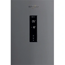 Whirlpool W84BE 72 X 2 inox, alulfagyasztós, Hűtő:407L, Fagyasztó:181L, Dual no frost hűtőszekrény