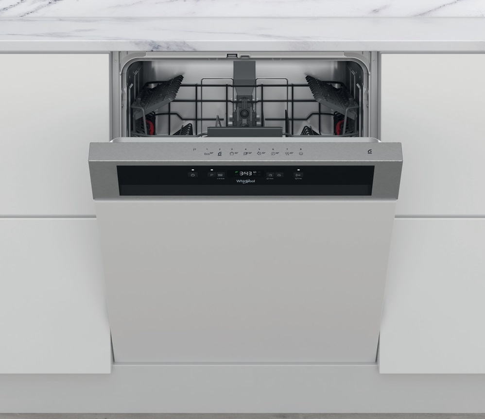 Whirlpool WBC 3C26 X programok száma: 8, beépíthető, 14 terítékes mosogatógép 