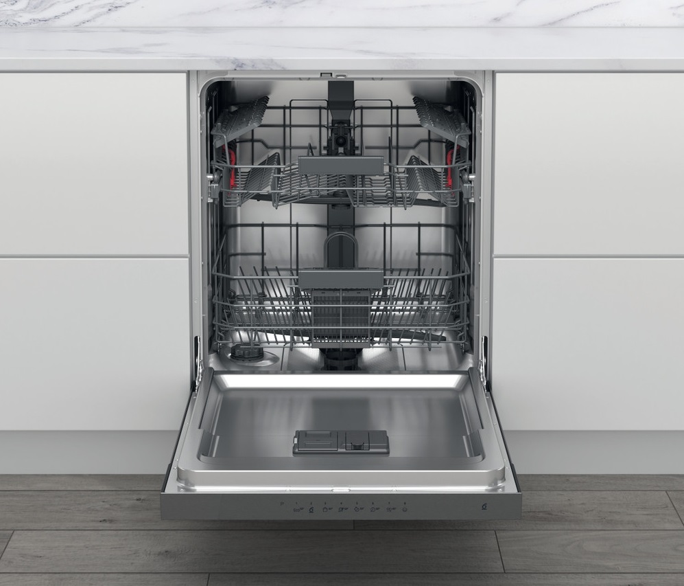 Whirlpool WBC 3C26 X programok száma: 8, beépíthető, 14 terítékes mosogatógép 