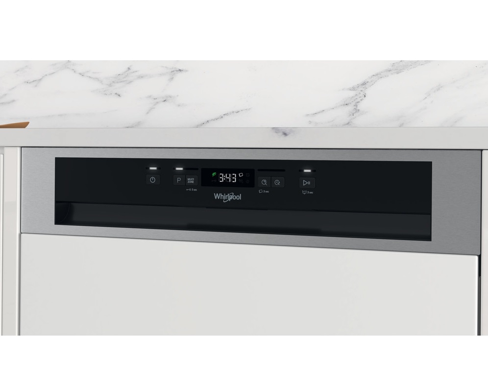 Whirlpool WBC 3C26 X programok száma: 8, beépíthető, 14 terítékes mosogatógép 