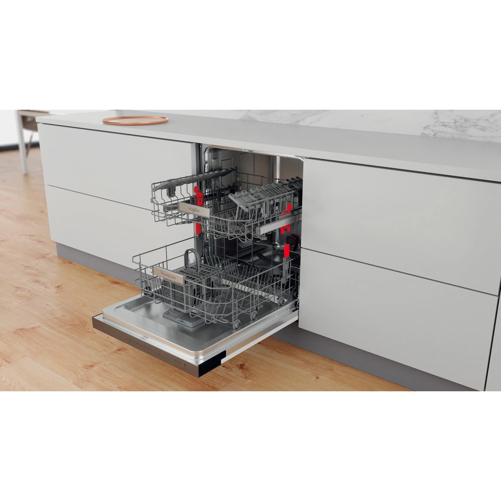 Whirlpool WBO 3T333 P 6.5 X programok száma: 11, beépíthető, 14 terítékes mosogatógép 