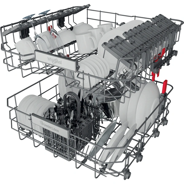 Whirlpool WBO 3T333 P 6.5 X programok száma: 11, beépíthető, 14 terítékes mosogatógép (Újszerű)