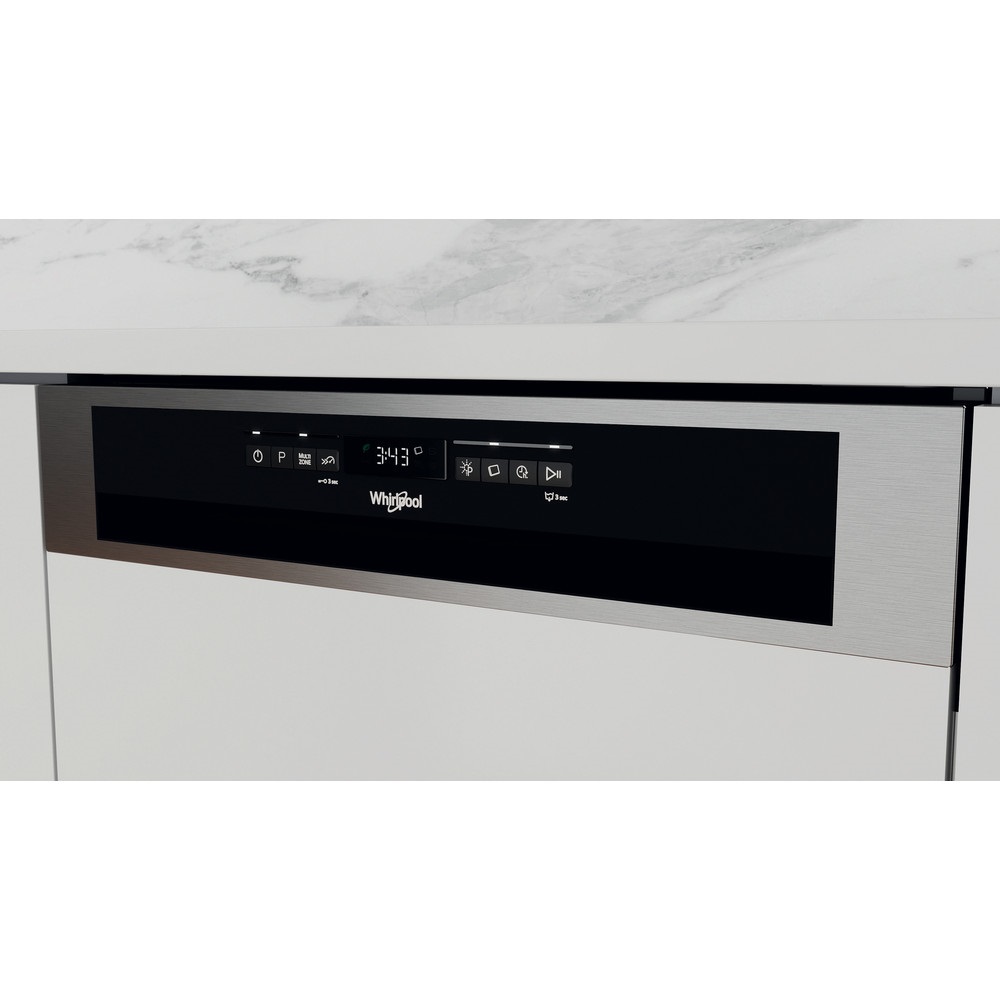 Whirlpool WBO 3T341 P X programok száma: 10, beépíthető, 14 terítékes mosogatógép 
