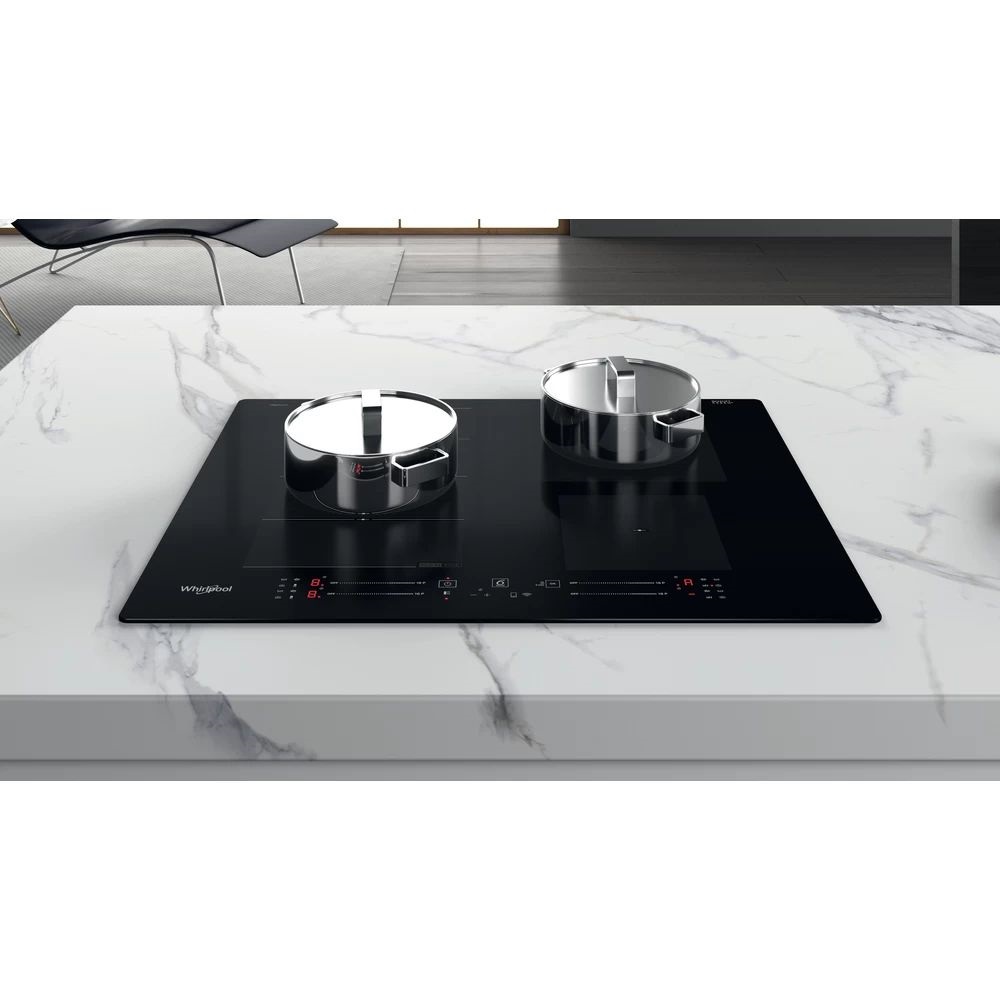 Whirlpool WF S2765 NE/IXL fekete, beépíthető, indukciós, főzőzóna: 4, beépíthető méret: 56cm, főzőlap