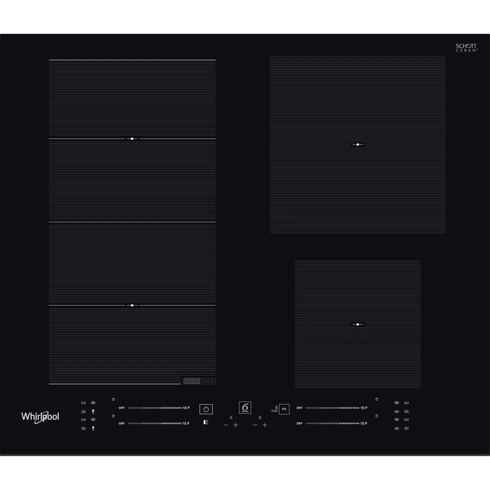 Whirlpool WF S4160 BF fekete, beépíthető, indukciós, főzőzóna: 4, beépíthető méret: 56cm, főzőlap