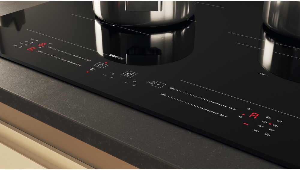Whirlpool WF S4665 CPBF fekete, beépíthető, indukciós, főzőzóna: 4, beépíthető méret: 56cm, főzőlap