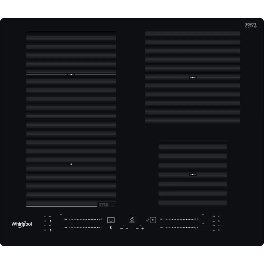 Whirlpool WF S7560 NE fekete, beépíthető, indukciós, főzőzóna: 4, beépíthető méret: 56cm, főzőlap