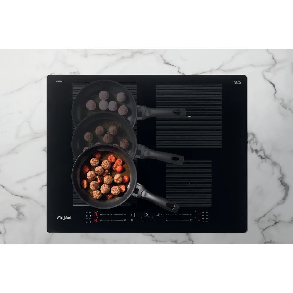 Whirlpool WF S7560 NE fekete, beépíthető, indukciós, főzőzóna: 4, beépíthető méret: 56cm, főzőlap