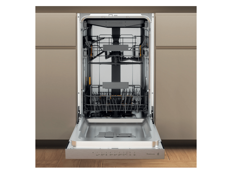 Whirlpool WH6PC11BS7A0 programok száma: 9, keskeny beépíthető, 11 terítékes mosogatógép 