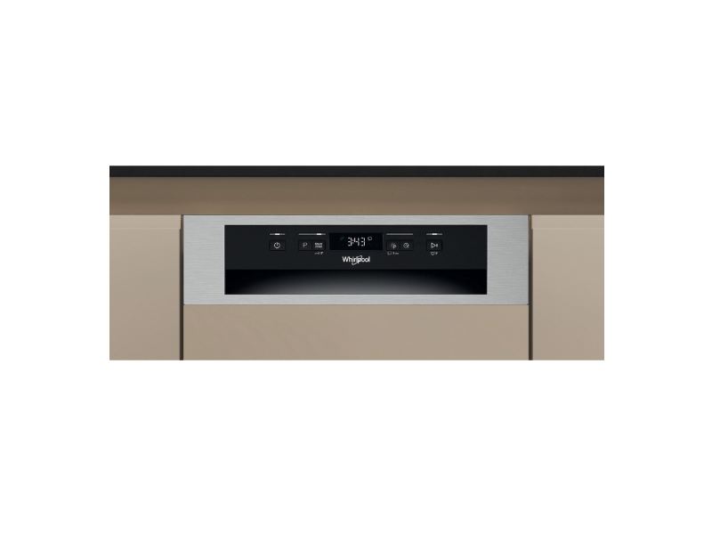 Whirlpool WH6PC11BS7A0 programok száma: 9, keskeny beépíthető, 11 terítékes mosogatógép 