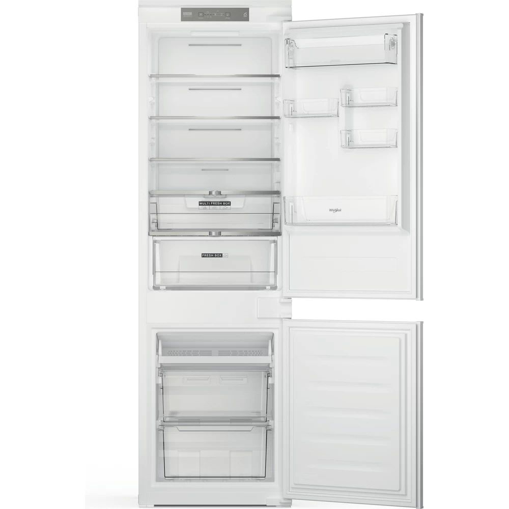 Whirlpool WHC18 T322 alulfagyasztós, beépíthető, Hűtő:182L, Fagyasztó:68L, No frost hűtőszekrény